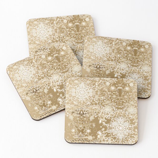 Item preview, Beige Lace Print Wedding Day designed and sold by dreamingbliss.