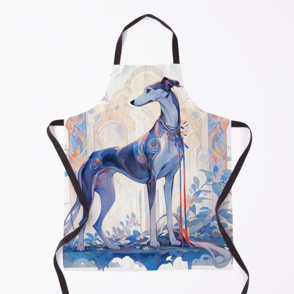 Item preview, Stylized greyhound, life in blue designed and sold by aghnadarragh.