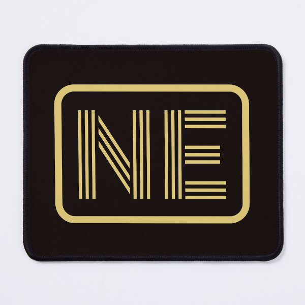 Artikelvorschau, NE-Initialen goldene geometrische Buchstaben entworfen und verkauft von Jeallan Designs.