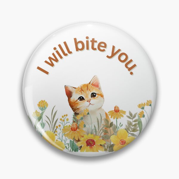 Item preview, Cute kitten Will Bite You designed and sold by catcrowlady.