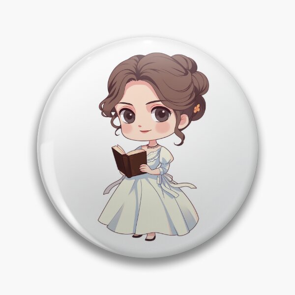 Item preview, Jane Austen Chibi designed and sold by RaineDDesigns.
