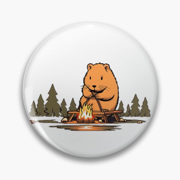 Item preview, Capybara at the campsite designed and sold by PawelNature.