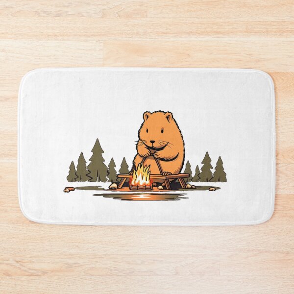 Item preview, Capybara at the campsite designed and sold by PawelNature.