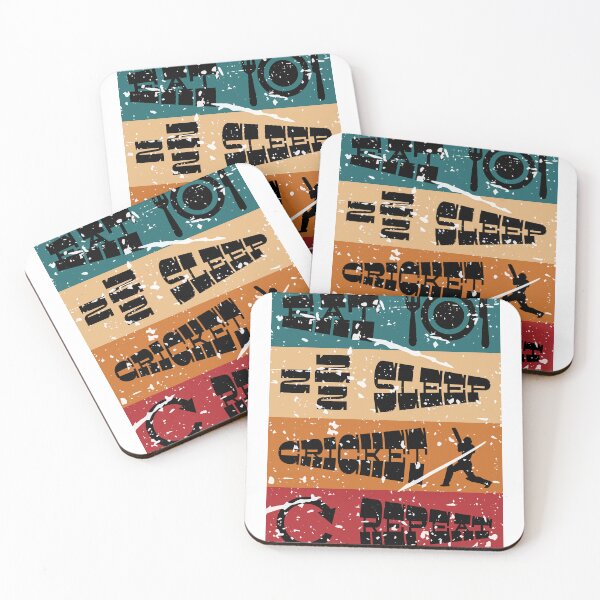 Item preview, Eat Sleep Cricket Repeat - Cricket Lover designed and sold by typoinspired.