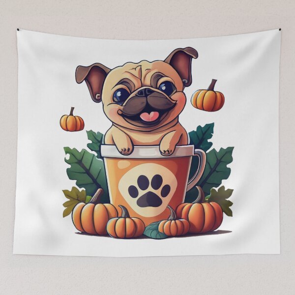 Item preview, Pug Halloween pumpkins  designed and sold by Coollzone.