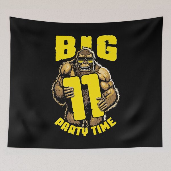 Item preview, Bigfoot 11th Birthday Funny Big Party Time 11 Year Old Kids designed and sold by GrandeDuc.