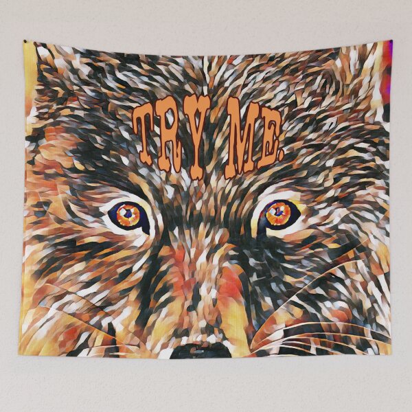 Item preview, Try Me Fierce Wolf Determination designed and sold by gleefulme.