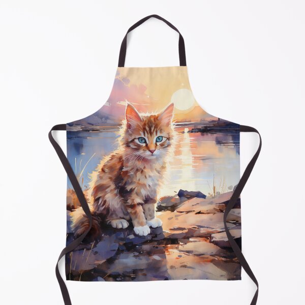 Item preview, Kitty on seashore designed and sold by Art by Lilia.