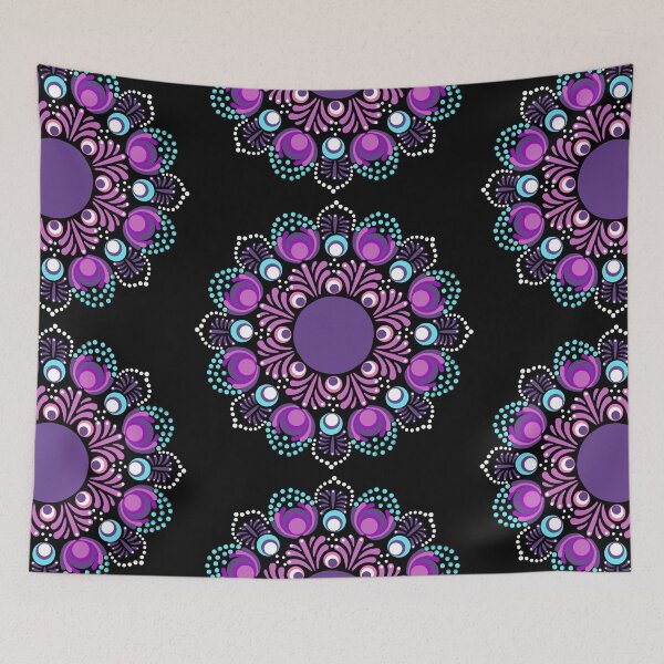 Item preview, Purple Passions Dot Mandala designed and sold by Triplicate Limited.