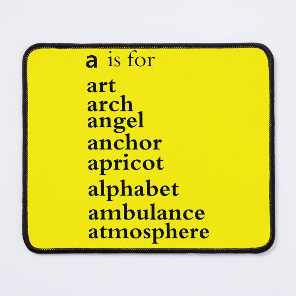 Item preview, A is for art: Alphabet a-z Words - Alphabet Words designed and sold by matrixvip.