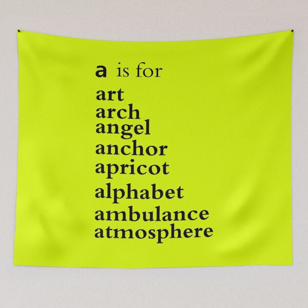 Item preview, A is for art: Alphabet a-z Words - Alphabet Words designed and sold by matrixvip.