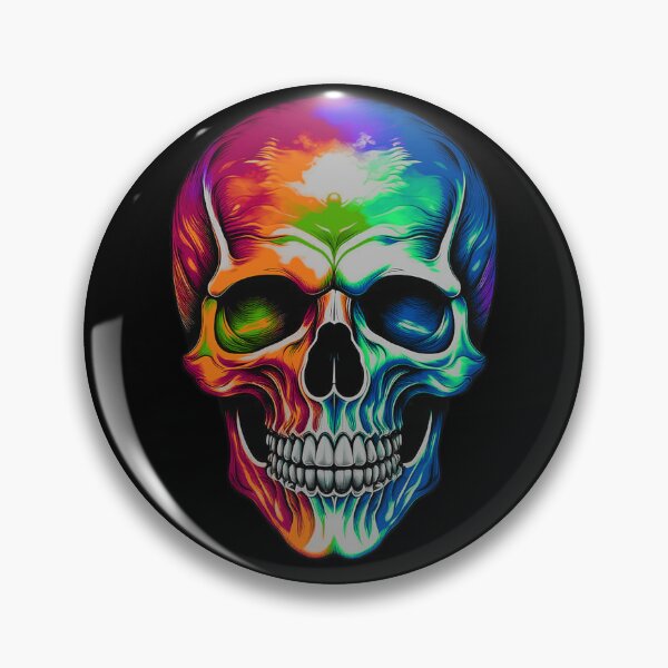 Item preview, Holographic Rainbow Skull designed and sold by Khihi.