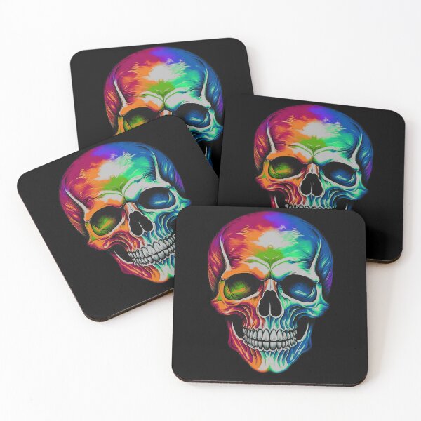 Item preview, Holographic Rainbow Skull designed and sold by Khihi.