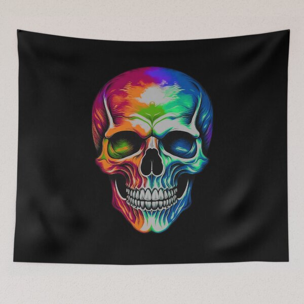 Item preview, Holographic Rainbow Skull designed and sold by Khihi.