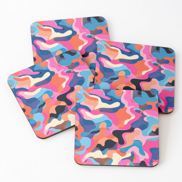 Item preview, Neon Abstract Urban Camo Camouflage Design Pattern designed and sold by sμ (smew).