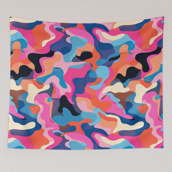 Item preview, Neon Abstract Urban Camo Camouflage Design Pattern designed and sold by sμ (smew).