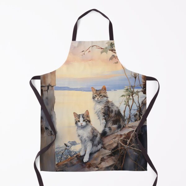 Item preview, Kitty on seashore 1 designed and sold by Art by Lilia.