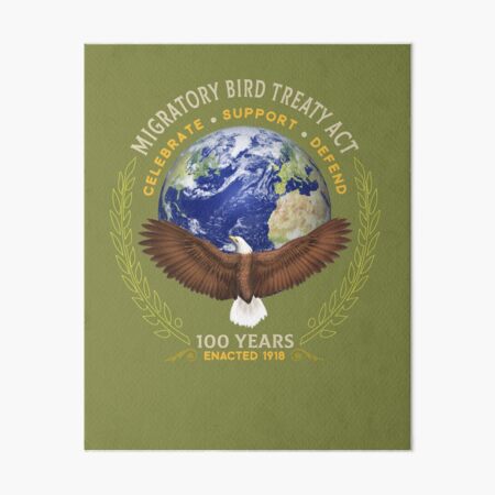 Lámina rígida «Ley del Tratado de Aves Migratorias de 1918 100 años