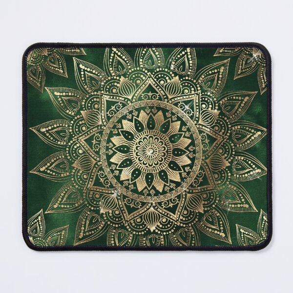 Item preview, Elegant Green Gold Mandala designed and sold by InovArtS.