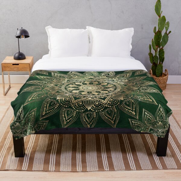 Item preview, Elegant Green Gold Mandala designed and sold by InovArtS.