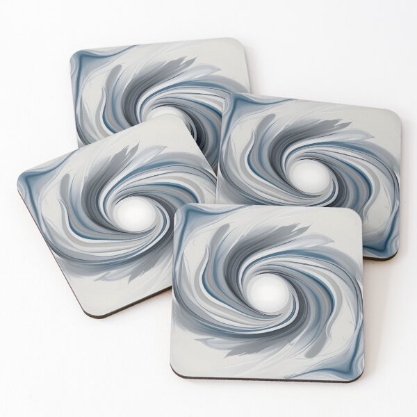 Artikelvorschau, Modernes Design mit flüssigem Wirbel eisblau grau entworfen und verkauft von homestylemarket.