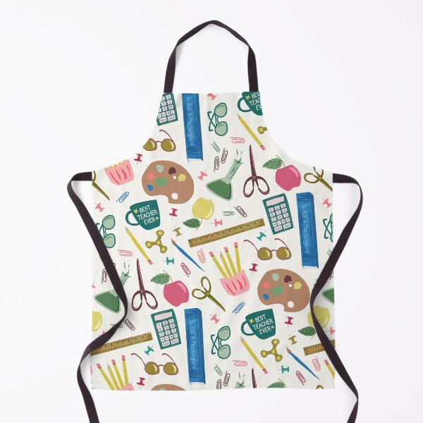 Item preview, Cute School Supplies: Science, Math, Art, and Reading - red teal mustard yellow designed and sold by Ingrid Poole.