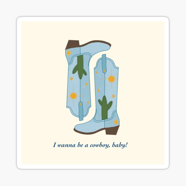 Item preview, I wanna be a cowboy, baby! western boots  designed and sold by fr342y.