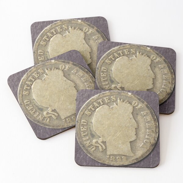 Item preview, 1892 Barber Dime Well Used circulated designed and sold by coinsxcrochet.