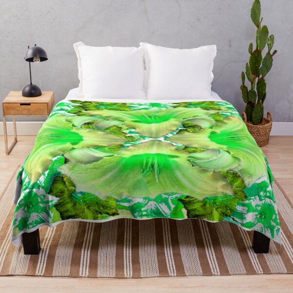 Item preview, GREEN FLORAL ABSTRACT PATTERN ART designed and sold by sharlesart.