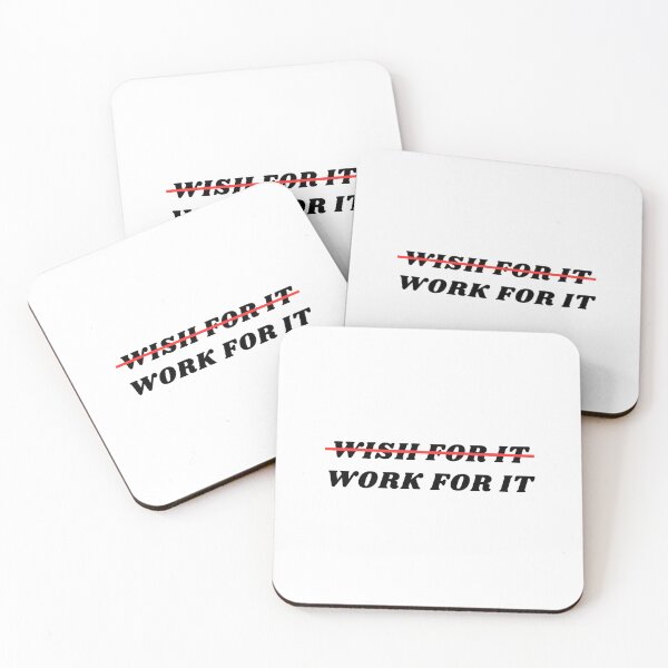 Item preview, Don't wish for it, work for it designed and sold by Cate Cattano Art.