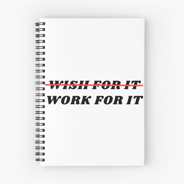 Item preview, Don't wish for it, work for it designed and sold by Cate Cattano Art.