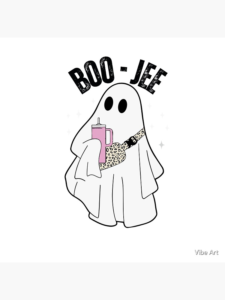 Boo-Jee Stanley funny halloween Tumbler Ghost' Sticker