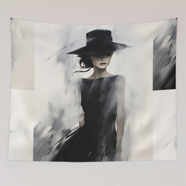 Item preview, High Contrast Elegance: Abstract Power of Fashion's Mystery designed and sold by Piotrek0001.
