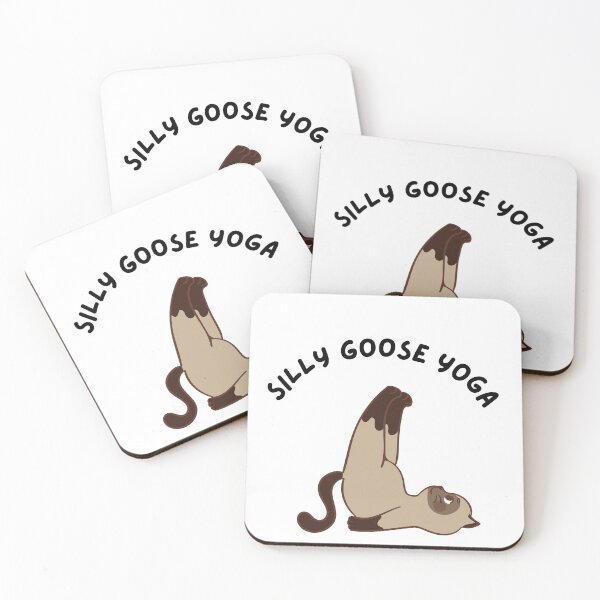 Item preview, Silly goose yoga - funny cat designed and sold by jijika119.