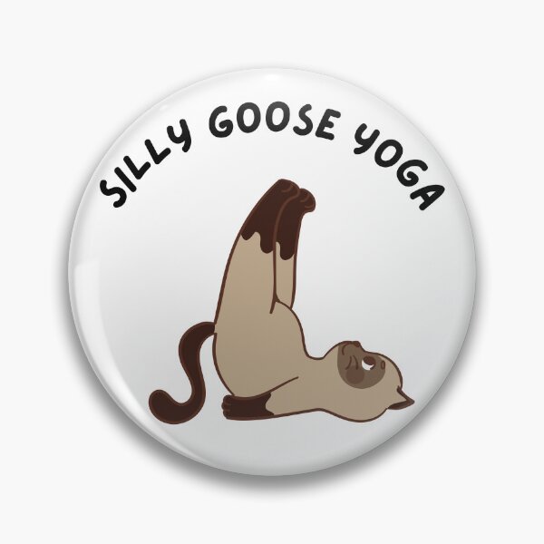 Item preview, Silly goose yoga - funny cat designed and sold by jijika119.