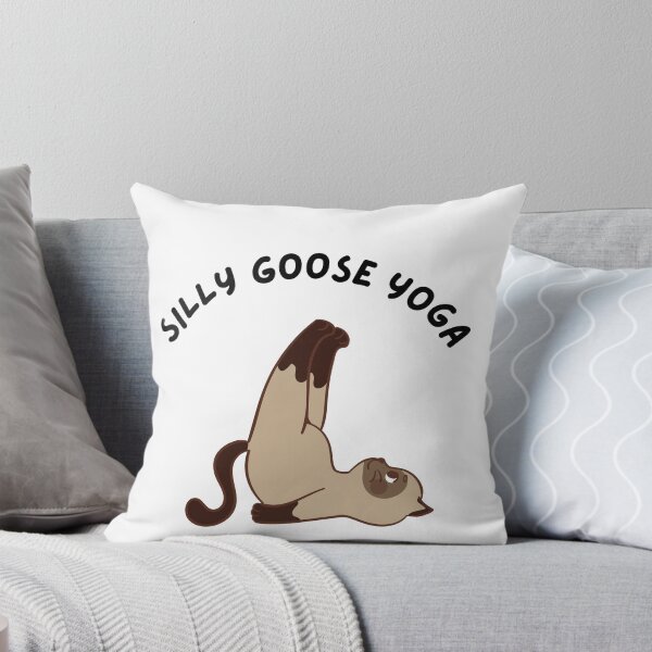 Item preview, Silly goose yoga - funny cat designed and sold by jijika119.
