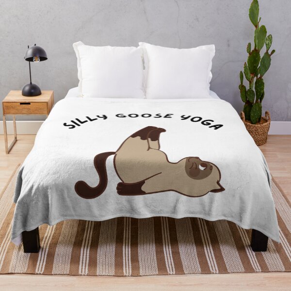 Item preview, Silly goose yoga - funny cat designed and sold by jijika119.