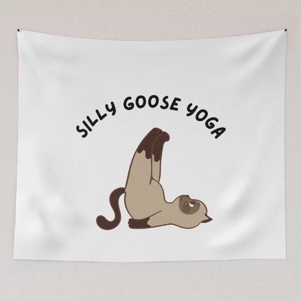 Item preview, Silly goose yoga - funny cat designed and sold by jijika119.