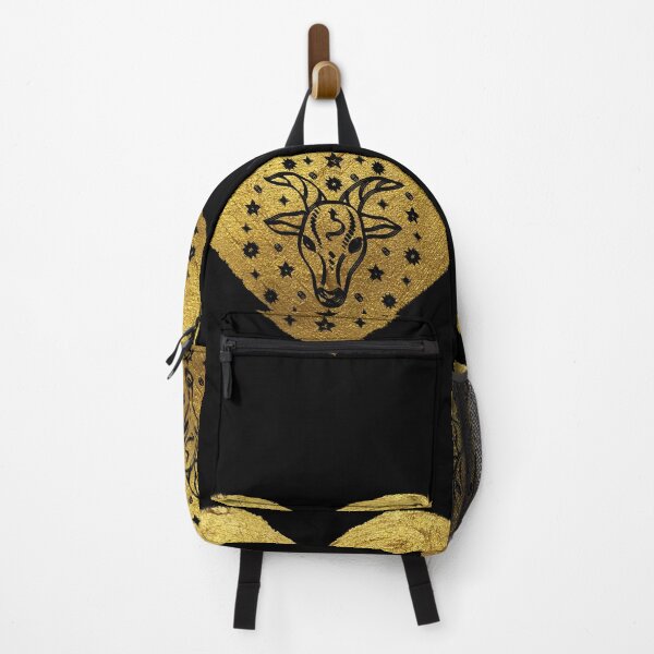 Item preview, capricorn zodiac, persevering andambitious golden heart background designed and sold by NERO gOVEDI.