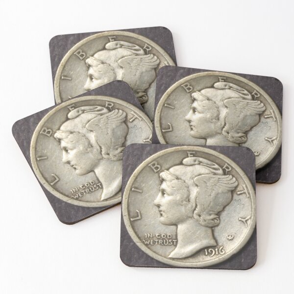 Item preview, 1916 Mercury Dime designed and sold by coinsxcrochet.
