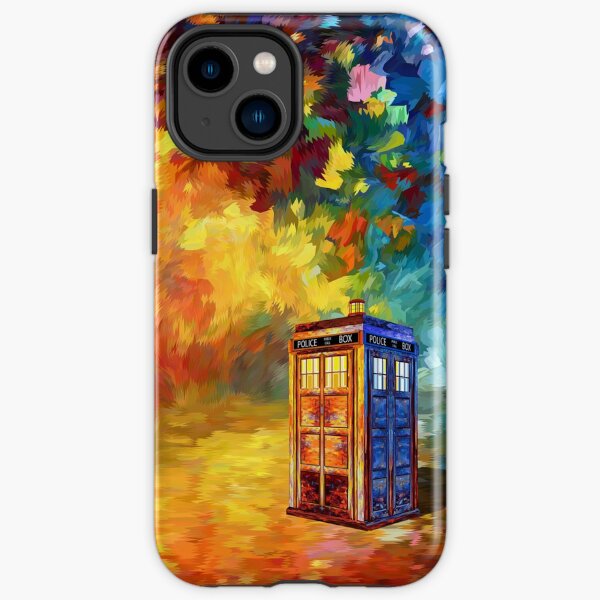 British Police public call box Rainbow abstraction iPhone Tough Case