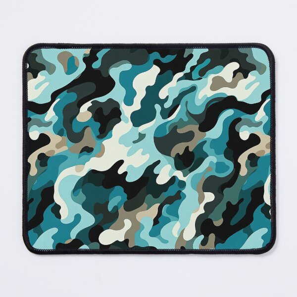 Item preview, Cool Blue Urban Camo Camouflage Design Pattern designed and sold by sμ (smew).