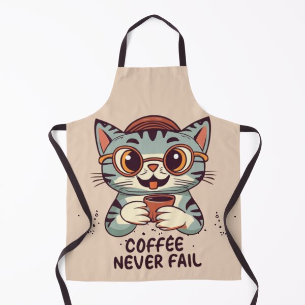 Item preview, Cute Cat - Coffee Never Fail designed and sold by AOCollections.
