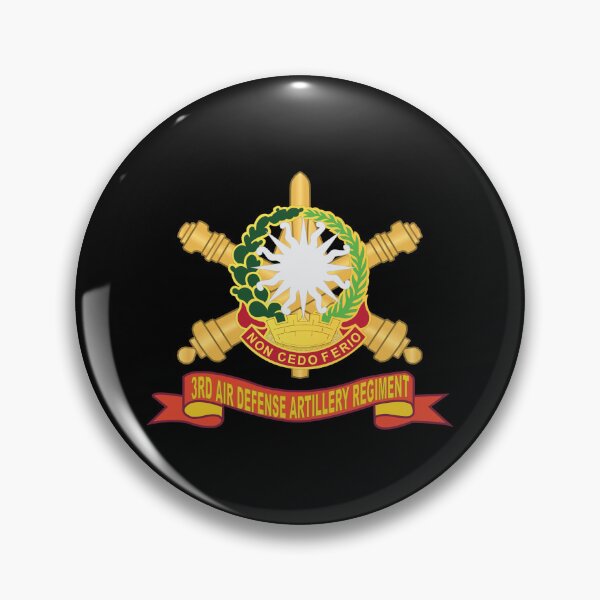 Item preview, Army - 3rd Air Defense Artillery Regiment - DUI w Br - Ribbon X 300 designed and sold by Military Insignia Products.