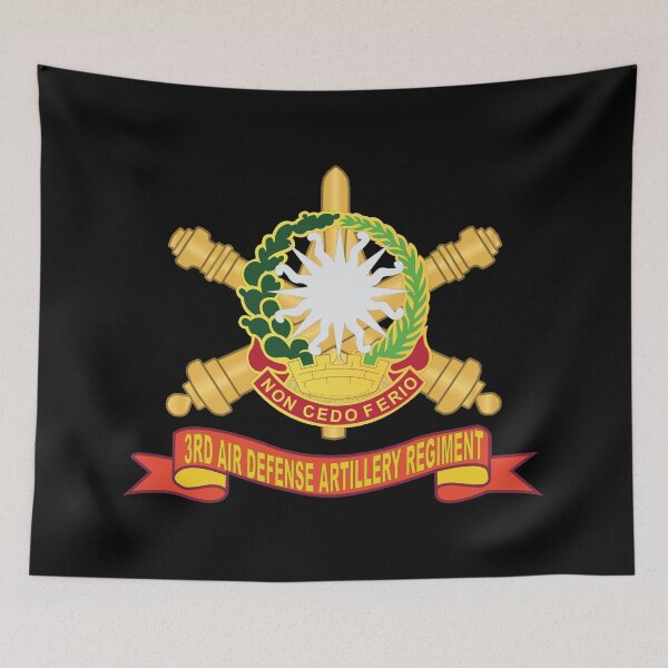 Item preview, Army - 3rd Air Defense Artillery Regiment - DUI w Br - Ribbon X 300 designed and sold by Military Insignia Products.