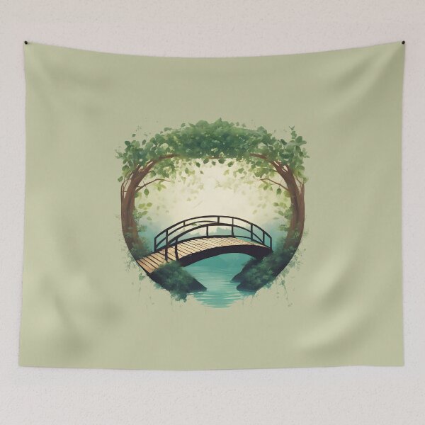 Item preview, wooden bridge and botany designed and sold by Majkel & Majkel.