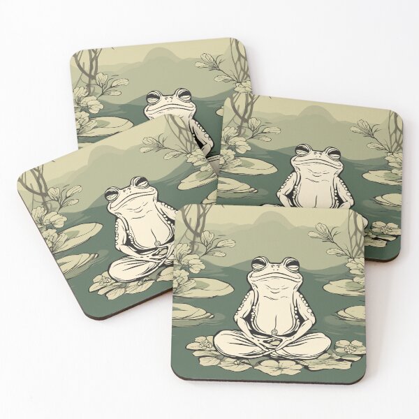 Item preview, Frog meditation designed and sold by Alchemy Ink.