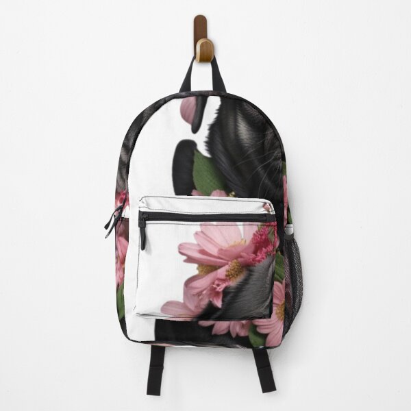 Item preview, BLACK PUG WITH FLOWERS designed and sold by Erikasinhag.