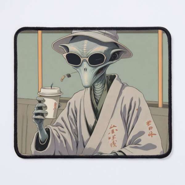 Item preview, Alien drinking coffee designed and sold by Amitbasri.