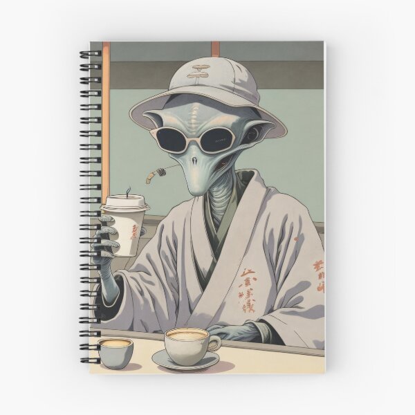 Item preview, Alien drinking coffee designed and sold by Amitbasri.